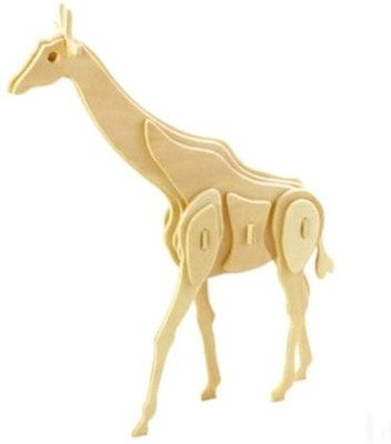 

Rudham Wooden 3d Game Puzzle Woodcraft Construction Giraffe(Beige)