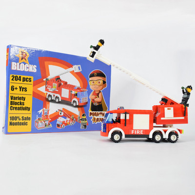 

Green Gold Mighty Raju R Blocks Fire Truck Red - 204 Pieces(Red)