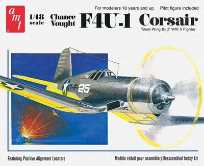 

AMT USA 1/48 Scale Chance Vought F4U1 CorsairPlastic Model Kit(Multicolor)