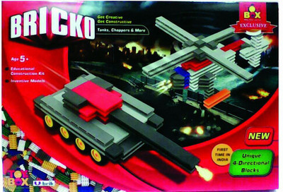 

Toysbox Bricko Tanks & Choppers (63 Pcs)(Multicolor)