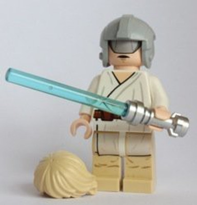 

Star Wars Lego Mini Luke Skywalker With Grey Visor On Head Helmet(Multicolor)