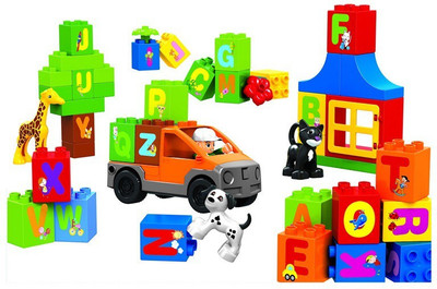 

Toys Bhoomi Alphabet Learning Building Block Set - 46 Pieces(Multicolor)