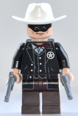 

Lego Mini Lone Ranger With 2 Silver Revolvers (2013 Version)(Multicolor)