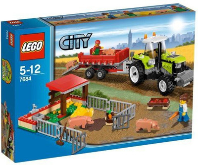 

Lego City Set 7684 Pig Farm & Tractor(Multicolor)