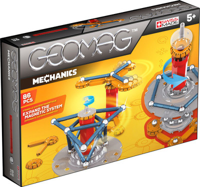 

Geomag Mechanics 86 Pcs(Red, Yellow, Blue, Silver, White)