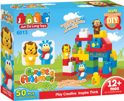 

Toyhouse Forest Blocks 50 pcs Set(Multicolor)