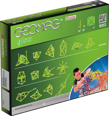 Geomag Glow 40 Pcs(Green, Silver)