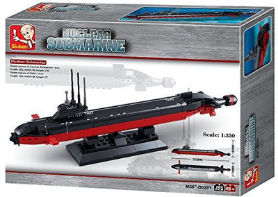 

ToyCentre Sluban Army Navy Nuclear Submarine Ship B0391(Multicolor)