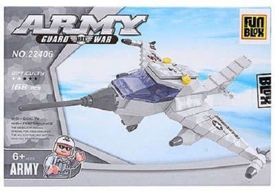 

Fun Blox Fighter Palne Set - 168 Pieces(Multicolor)