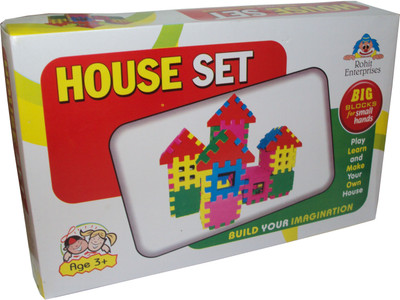 

Parteet t Blocks House Set for Kids(Multicolor)