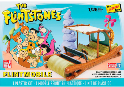 Lindberg 1 1/25 Scale Flinstones CarPlastic Model Kit(Multicolor)