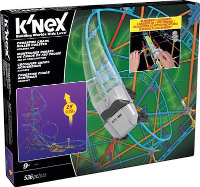 

Knex Crossfire Chaos Roller Coaster Building Set(Multicolor)