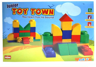 Ratnas Toy Town Block Junior(Multicolor) Ratnas Toy Town Block Junior(Multicolor)