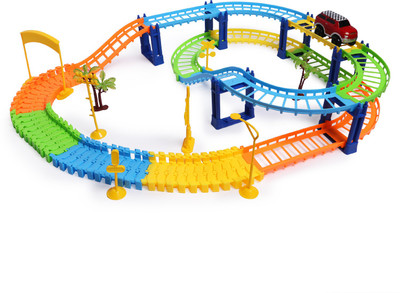 

Simon SHUTTLE TRACK SET TOY CAR-24 Pcs.(Multicolor)