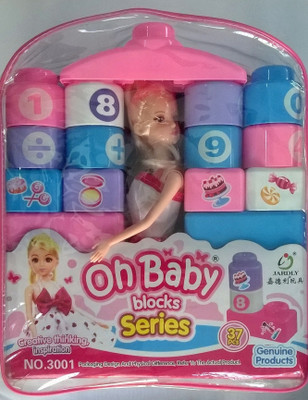 

RR Enterprizes Building Blocks with Doll(Multicolor)
