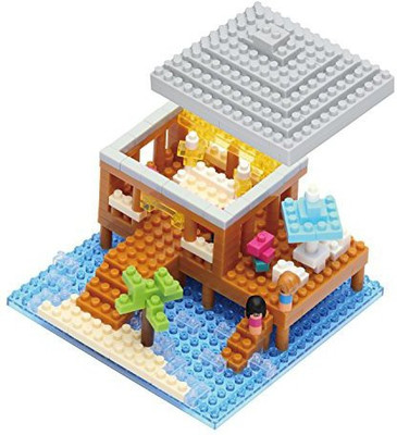 

Kawada Nanoid Resort Cottage Nano Building Kit(Multicolor)