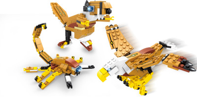 

Fun Blox 3 in 1 Mountain Eagle, The Mighty Dinosaur or A Scorpion - 182 Pcs(Multicolor)