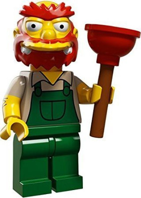

Lego The Simpsons Series 2 Collectible Minifigure 71009 - Groundskeeper Willie(Multicolor)