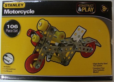 

Sambro International Limited Stanley Construct & Play Motorcycle 106 Piece Set(Multicolor)
