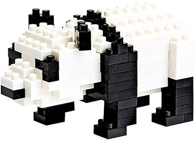 

Kawada Nano Collection Giant Panda Building Kit(White)