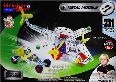 

Hrinkar Aolida Metal Models Helicopter Construction Set 3D Stainless Steel Puzzle 231 Pcs(Multicolor)