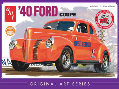 

AMT USA 1/25 Scale Orange '40 Ford CoupePlastic Model Kit(Multicolor)
