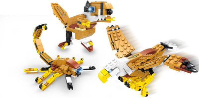 

Fun Blox FunBlox 3 in 1 Mountain Eagle, The Mighty Dinosaur or A Scorpion(Multicolor)