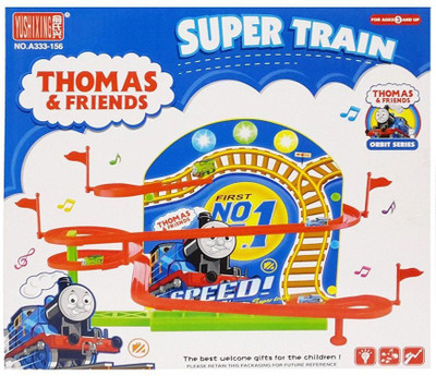 

Powerpak Thomas & Friends Orbit Series DIY Mini Super Magnetic Train with Stereo Light Musical Track Set (A333-156)(Multicolor)