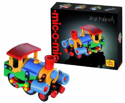 

Mic-O-Mic Building Set Train Locomotive Construction Kit 88 Piece(Multicolor)