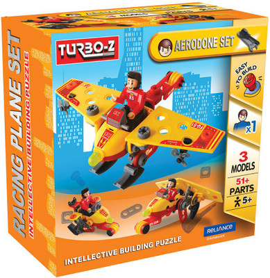 

TurboZ Build N Play Aerodone- Set (51 Parts)(Multicolor)
