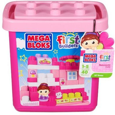 

Mega Bloks First Builders Lil' House ( Tub )(Pink)
