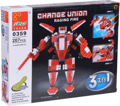 

Starmark 3-in-1 Raging Fire Super Robot (207 Pcs)(Multicolor)