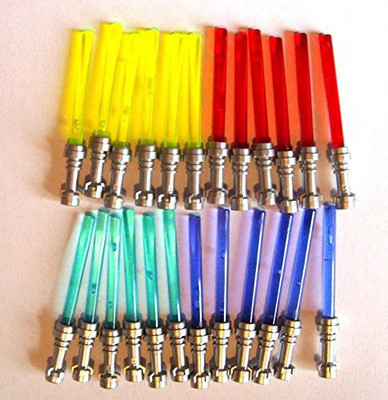 

Lego Star Wars 24 Light Sabers 6X Yellow 6X Red 6X Blue 6X(Multicolor)