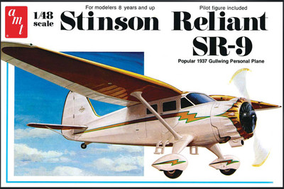 

AMT USA 1/48 Scale Stinson Reliant SR-9 AirplanePlastic Model Kit(Multicolor)