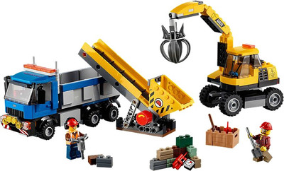 

Lego Excavator and Truck(Multicolor)