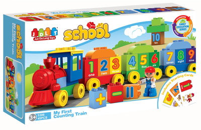 

Saffire JDLT My First Counting Train Building Blocks-45 Pieces(Multicolor)