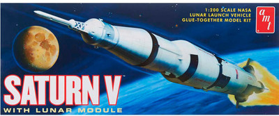 AMT USA 1/200 Scale Saturn V RocketPlastic Model Kit(Multicolor)