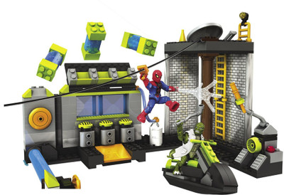 

Mega Bloks Spiderman 4 Sewer Lab HQ Playset (247 Pcs)(Multicolor)