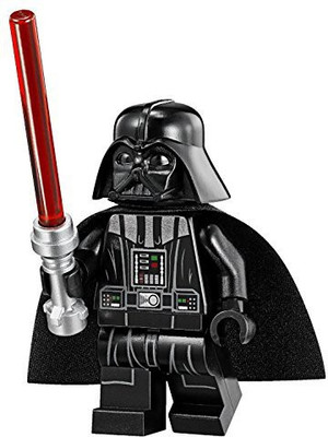 

Lego Star Wars Mini Darth Vader With Tan Head & Red Lightsaber(Black)