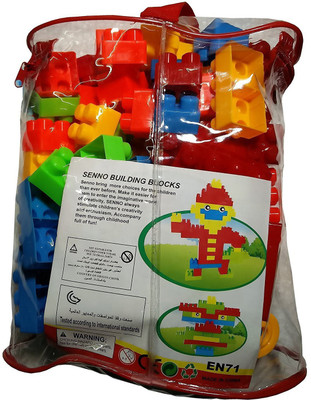 

Darling Toys 60Pcs Multi Color Builing Block Set for Kids(Multicolor)