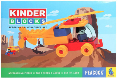 

Peacock Aeroplane & Helicopter Set(Multicolor)
