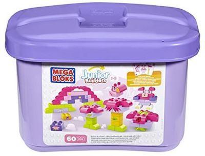 

Mega Bloks Building Build-a-Story 60 piece Tub(Multicolor)