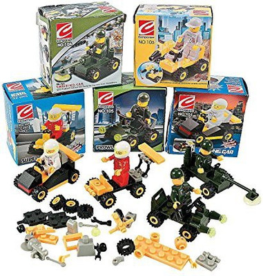 

Top Bright 12 Mini BUILDING Block Vehicle Sets/RACE Car/JEEP/Construction, etc/Party FAVOR/STOCKING STUFFERS/Motor Skills(Multicolor)