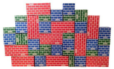 

Mondo Bloxx 40 Piece Brick Block Set USA Made (Assorted Sizes)(Multicolor)