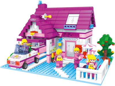 

Fun Blox Doll house blocks(Pink)