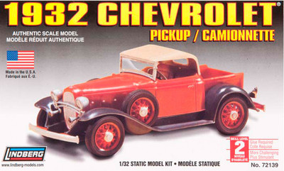 

Lindberg USA 1/32 Scale 1932 Chevrolet PickupPlastic Model Kit(Multicolor)