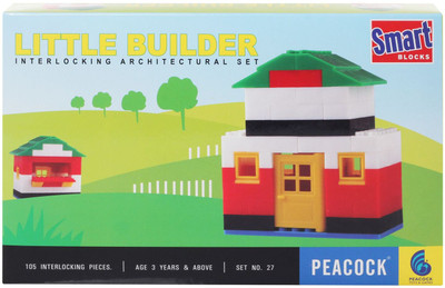 

Peacock SMART BLOCKS LITTLE BUILDER(Multicolor)