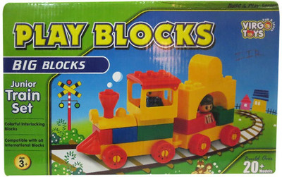 

DCS Play Blocks junior Train set (Big Blocks)(Multicolor)