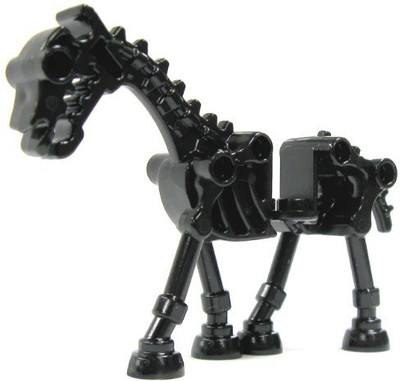 

Lego Black Skeleton Horse 2 Inches Tall(Black)
