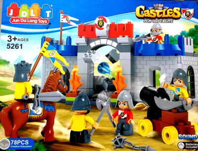 

Jaibros Play and Create Castle Block Construction Game(Multicolor)